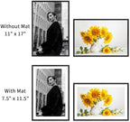puthiac 11x17 Solid Oak Wood Picture Frames, Black, 3 Pack - Image 4