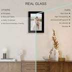 Hongkee 5.5 x 8.5 Diploma Frame Set of 4, Made of Real Glass and Black Frame, 5.5 by 8.5 Photo for Wall or Tabletop - Image 4
