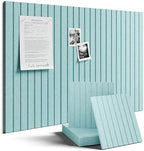 Fluxynara 36" x 24" Large Felt Bulletin Board, Aqua Blue by FLUXYNARA