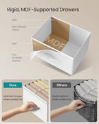 SONGMICS Dresser for Bedroom, Small Dresser with 3 Fabric Drawers - Image 5