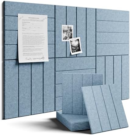 Fluxynara Felt Bulletin Board & Cork Board Alternative, Dusty Blue by FLUXYNARA