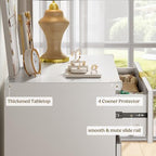 Wood Tall 5 Drawers Dresser, 27.6" W Fluted Modern Dressers for Bedroom - Image 5