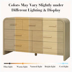 Curved Drawer Dresser for Bedroom with 7 Drawers, 54'' Wide Chest of Drawer - Image 4