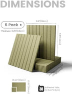 Fluxynara 36" x 24" Large Felt Bulletin Board, Olive Green - Image 2