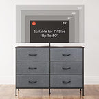 WLIVE Dresser for Bedroom with 6 Fabric Drawers, Dark Grey - Image 6