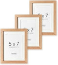 5x7 Wood Picture Frame, Solid Oak 5x7 Photo Frames with Mat to 4x6 by TumblerHome
