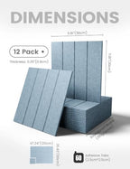 Fluxynara 48" x 36" Large Felt Bulletin Board, Dusty Blue - Image 2