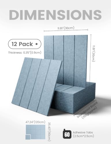 Fluxynara 48" x 36" Large Felt Bulletin Board, Dusty Blue - Image 2