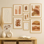 puthiac 8x12 Solid Oak Wood Picture Frame with 6x8 Mat, Natural Oak, 1 Pack - Image 7