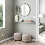 Ballucci Floating Shelves for Wall, 48" Wood Wall Shelf Set of 2, with Invisible Brackets for Bathroom, Living Room, Bedroom, Kitchen, Nursery, 8" Deep, Rustic Gray - Image 4