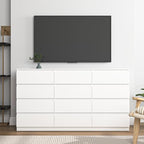 VERYKE White 12 Drawer Dresser for Bedroom,Chest of Drawers with No-Handle Design for Closet,Modern Wood Dresser Bedroom Storage Furniture - Image 6