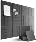 Fluxynara 48" x 36" Large Felt Bulletin Board, Charcoal Gray by FLUXYNARA