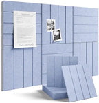 Fluxynara 36" x 24" Large Felt Bulletin Board, Soft Periwinkle by FLUXYNARA