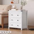 BORNOON 3-Drawer Dresser, Small Wooden Chest of Drawers with Metal Knobs, Water-Resistant Top, Storage Organizer with Anti-Tip Kit for Bedroom, Nursery, Living Room by BORNOON