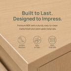 9 Drawer Dresser for Bedroom,Modern Deep Drawer Dresser with No-Handle Design,Storage Wood Chest of Drawer,Storage Organizer Furniture for Closet,Hallway - Image 4
