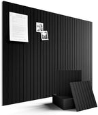 Fluxynara 48" x 36" Large Felt Bulletin Board, Black by FLUXYNARA