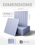 Fluxynara 48" x 36" Large Felt Bulletin Board, Soft Periwinkle - Image 2
