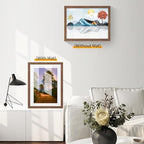 puthiac 13x19 Solid Oak Wood Picture Frame, Walnut, 1 Pack - Image 5