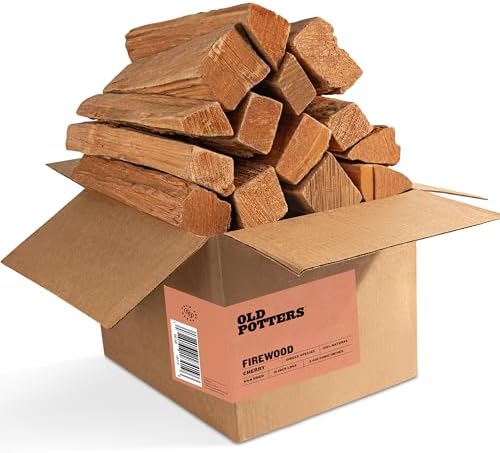 Old Potter Kiln Dried Firewood, ~1.5 Cu Ft ~ 38-45 lbs, for Solo Stove, Firepits and Fireplaces or Cooking, 16 Inch Logs, Cherry by AKSquared