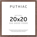 puthiac 20x20 Solid Oak Wood Picture Frame, Walnut, 1 Pack by PUTHIAC