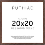 puthiac 20x20 Solid Oak Wood Picture Frame, Walnut, 1 Pack by PUTHIAC