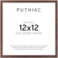 puthiac 12x12 Solid Oak Wood Picture Frame, Walnut, 1 Pack by PUTHIAC