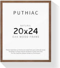 puthiac 20x24 Solid Oak Wood Picture Frame, Walnut, 1 Pack by PUTHIAC