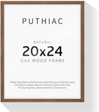 puthiac 20x24 Solid Oak Wood Picture Frame, Walnut, 1 Pack by PUTHIAC