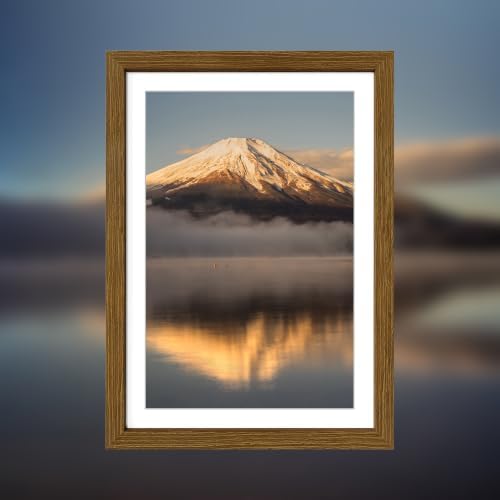 6x8 Picture Frame with Real Glass, Rustic Brown Wood Frames, 3 Pack - Image 7