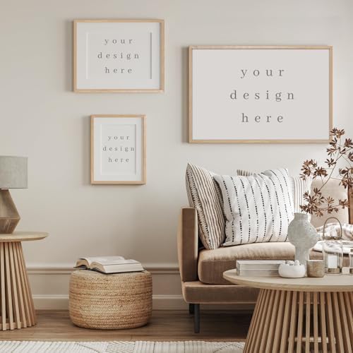 puthiac 16x24 Solid Oak Wood Picture Frame, Natural Oak, 1 Pack - Image 6