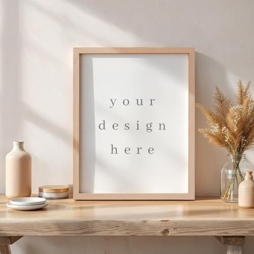 puthiac 11x14 Solid Oak Wood Picture Frames, Natural Oak, 3 Pack - Image 5