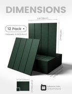 Fluxynara 48" x 36" Large Felt Bulletin Board, Pine Green - Image 2