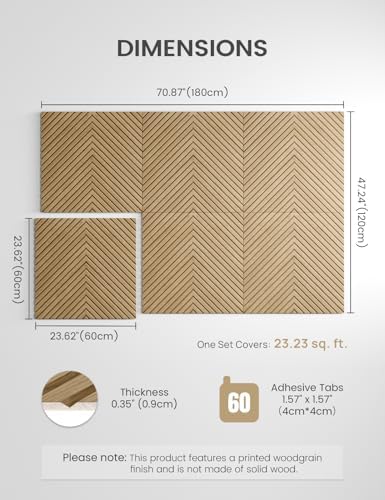 Fluxynara 6-Pack Large Felt Bulletin Board, Natural Oak Pyramid - Image 2