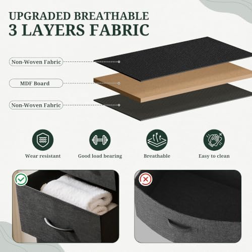9-Drawer Dresser Anti-Tip Tall Storage Organizer - Image 6