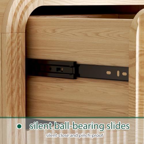 Ieejdn 47" Modern Chest of Drawer, 6 Deep Drawers,Clothes Organizer,Large Storage Cabinet for Living Room, Bedroom,Dresser TV Stand, Wood Drawer Organizer for Living Room, Hallway, Wood - Image 7
