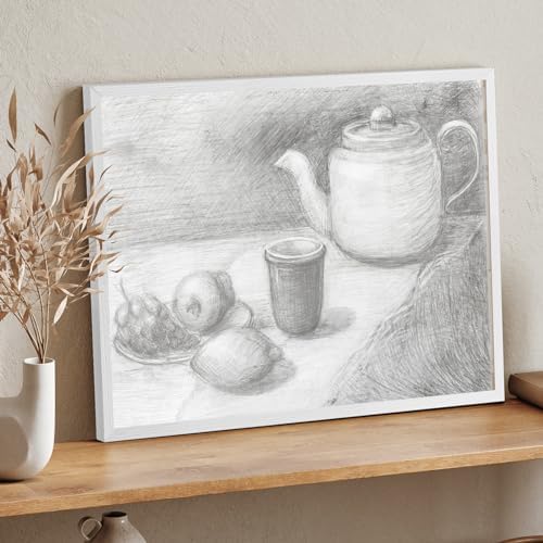 puthiac 20x30 Solid Oak Wood Picture Frames, White, 3 Pack - Image 5