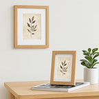 puthiac 4x6 Solid Oak Wood Picture Frame with 3x5 Mat, Natural Oak, 1 Pack - Image 5