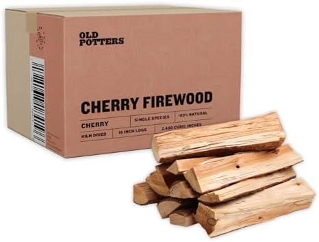 Old Potter Kiln Dried Firewood, ~1.5 Cu Ft ~ 38-45 lbs, for Solo Stove, Firepits and Fireplaces or Cooking, 16 Inch Logs, Cherry - Image 5