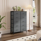 DUMOS 10 Drawer Dresser for Bedroom, Storage Organizer Chest of Drawers - Image 2