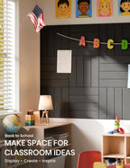 Fluxynara 48" x 36" Large Felt Bulletin Board, Black - Image 4