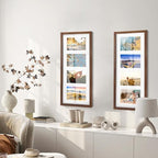 puthiac 8x20 Oak Wood Picture Frame 4Pcs 4x6 Photo Frame, Walnut, 1 Pack - Image 6