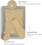 Hongkee 5.5 x 8.5 Diploma Frame Set of 4, Made of Real Glass and Grey Frame, 5.5 by 8.5 Photo for Wall or Tabletop - Image 5