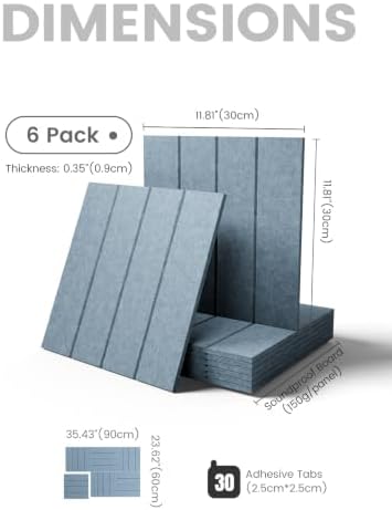 Fluxynara 36" x 24" Large Felt Bulletin Board, Dusty Blue - Image 2