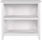 Bush Home Key West Small 2 Shelf Bookcase in Pure White Oak, Compact Home - Image 5