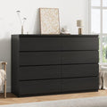 Jocoevol Black 8 Drawer Dresser for Bedroom (15.3" D x 55.2" W x 32.3" H) by JOCOEVOL
