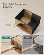 SONGMICS Dresser for Bedroom, Tall Dresser with 10 Fabric Drawers - Image 5
