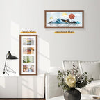 puthiac 8x20 Oak Wood Picture Frame 4Pcs 4x6 Photo Frame, Walnut, 1 Pack - Image 5