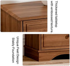 Chrangmay 9 Drawer Dresser,63" Wide Mid Century Chest of Drawers,Wooden Bedroom Drawer Dresser with 9 Storage Drawers for Bedroom,Living Room,with Anti-Tipping Device,Umber. - Image 6