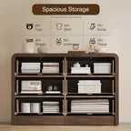 Decofy 47" W Fluted 6-Drawer Dresser for Bedroom, Walnut - Image 6