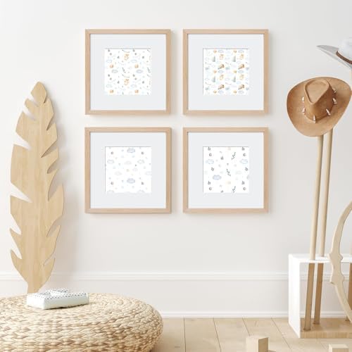 puthiac 12x12 Solid Oak Wood Picture Frames, Natural Oak, 3 Pack - Image 6